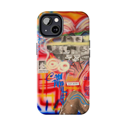 "get busy!" airbrush iPhone case