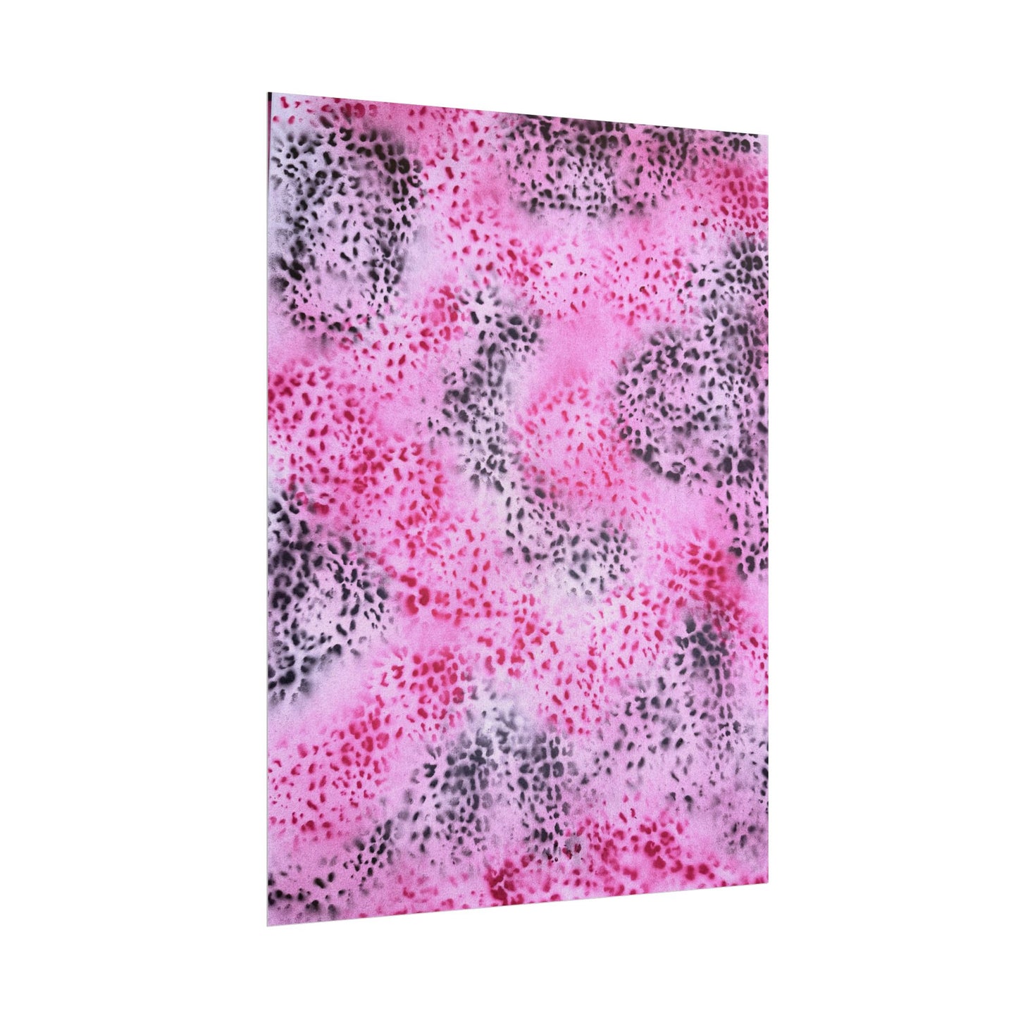 "pink cheetah" airbrush rolled print