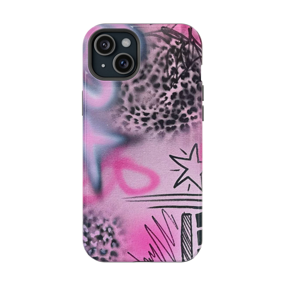 MagSafe "onyx cheetah" Airbrush iPhone Hülle