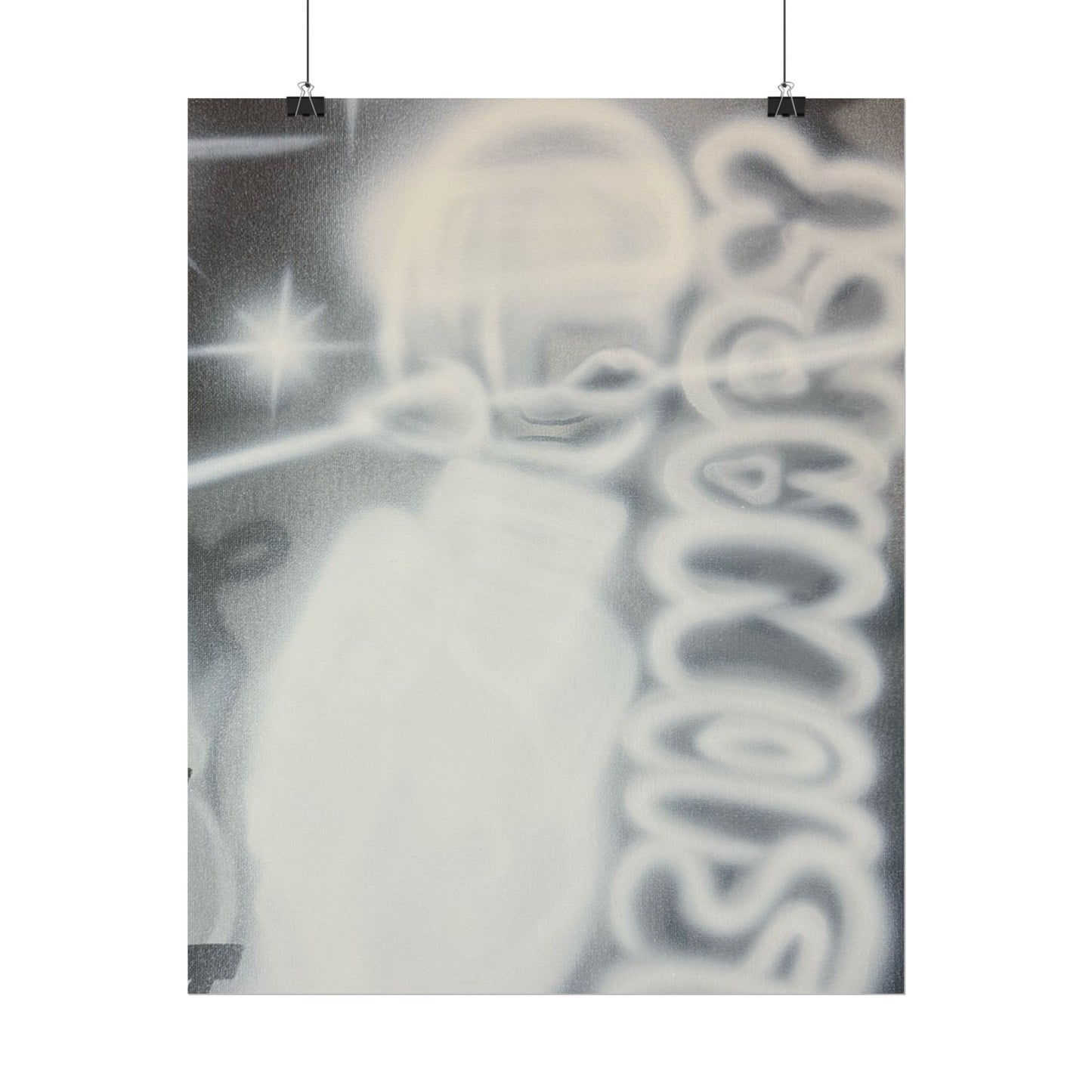 "visionary" airbrush rolled print