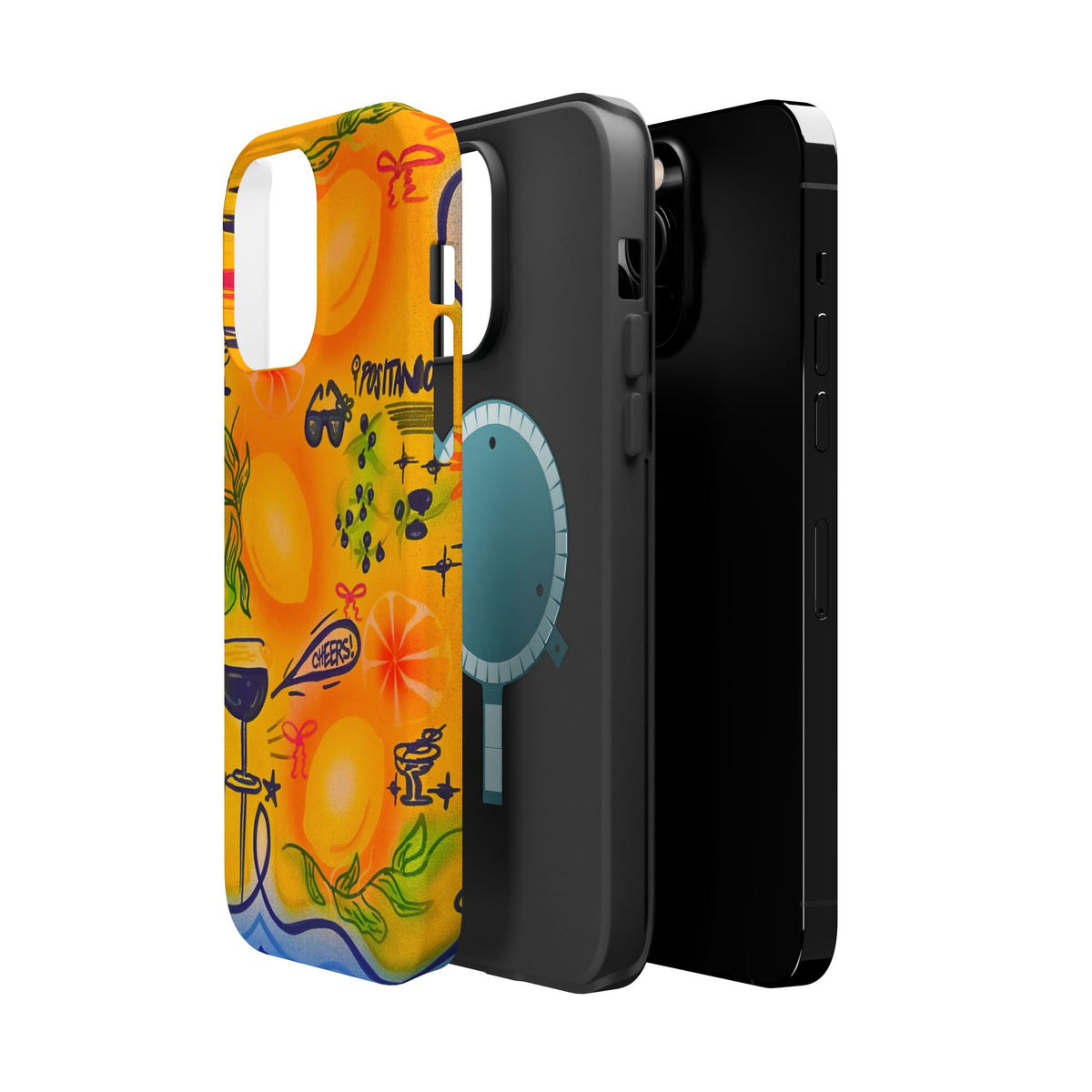 MagSafe Airbrush iPhone Hülle „citrus coastline“