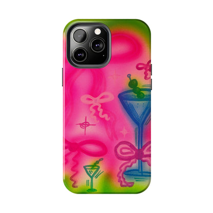 "bow martini" airbrush iPhone case