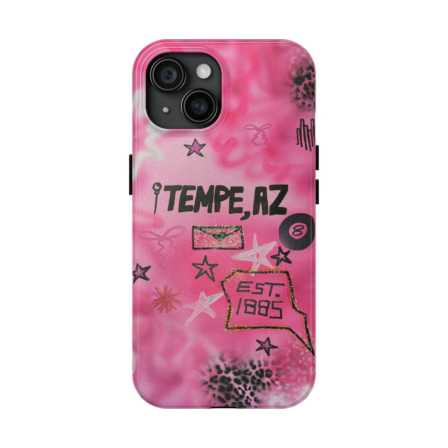 "tempe, az pt. 2" airbrush iPhone case