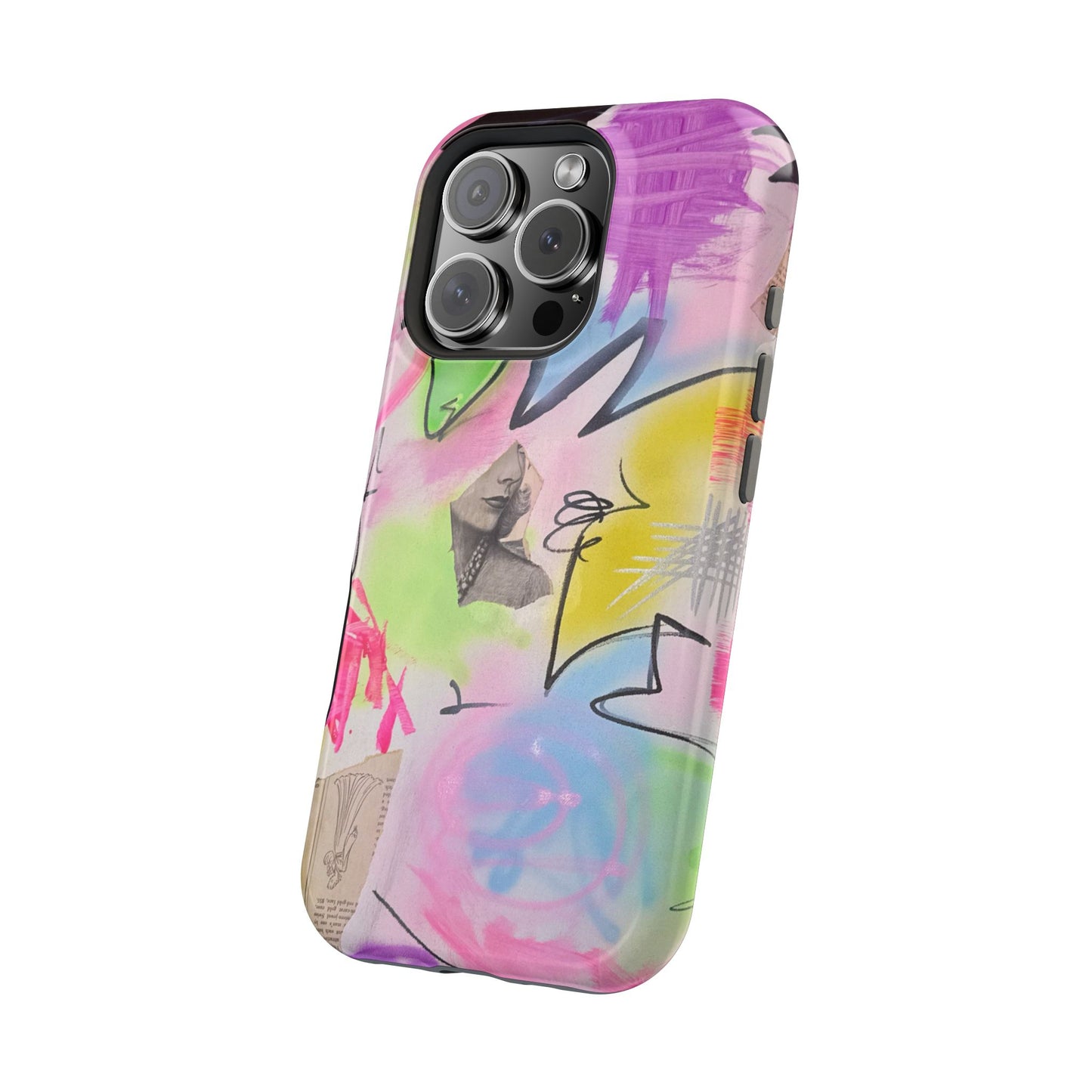 MagSafe "pastel static" airbrush iPhone case