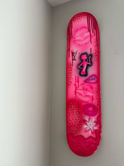 custom airbrush skateboard