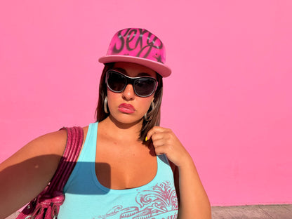 "sexy pt. 2" airbrush pink hat