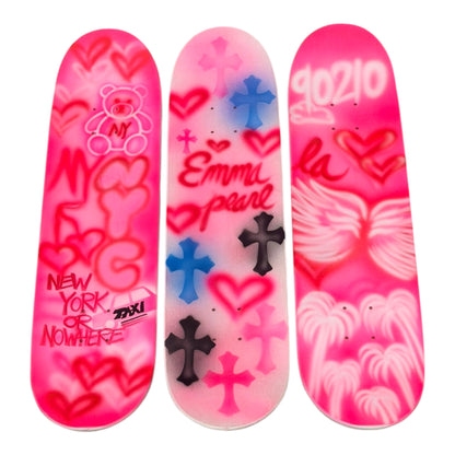 custom airbrush skateboard