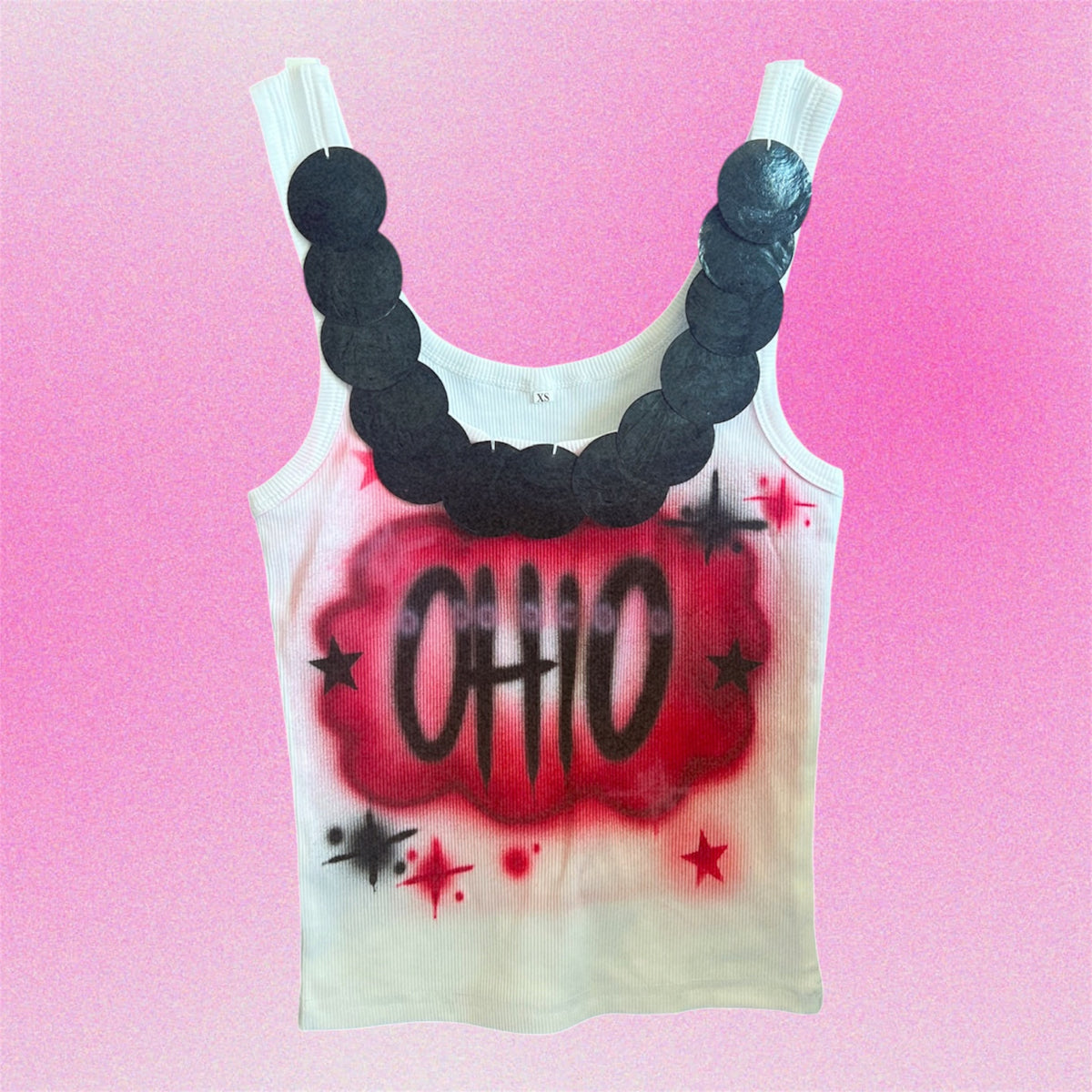 Ohio Airbrush Shell Tank Top - Size XS