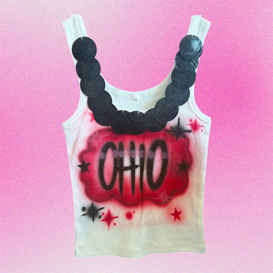 Ohio Airbrush Shell Tank Top - Size XS