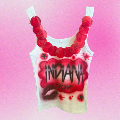 Indiana Shell Airbrush Tank Top - Size XS