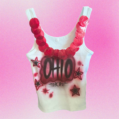 Ohio Airbrush Shell Tank Top - Size Small