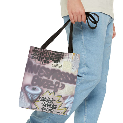 "espresso martini" airbrush tote bag