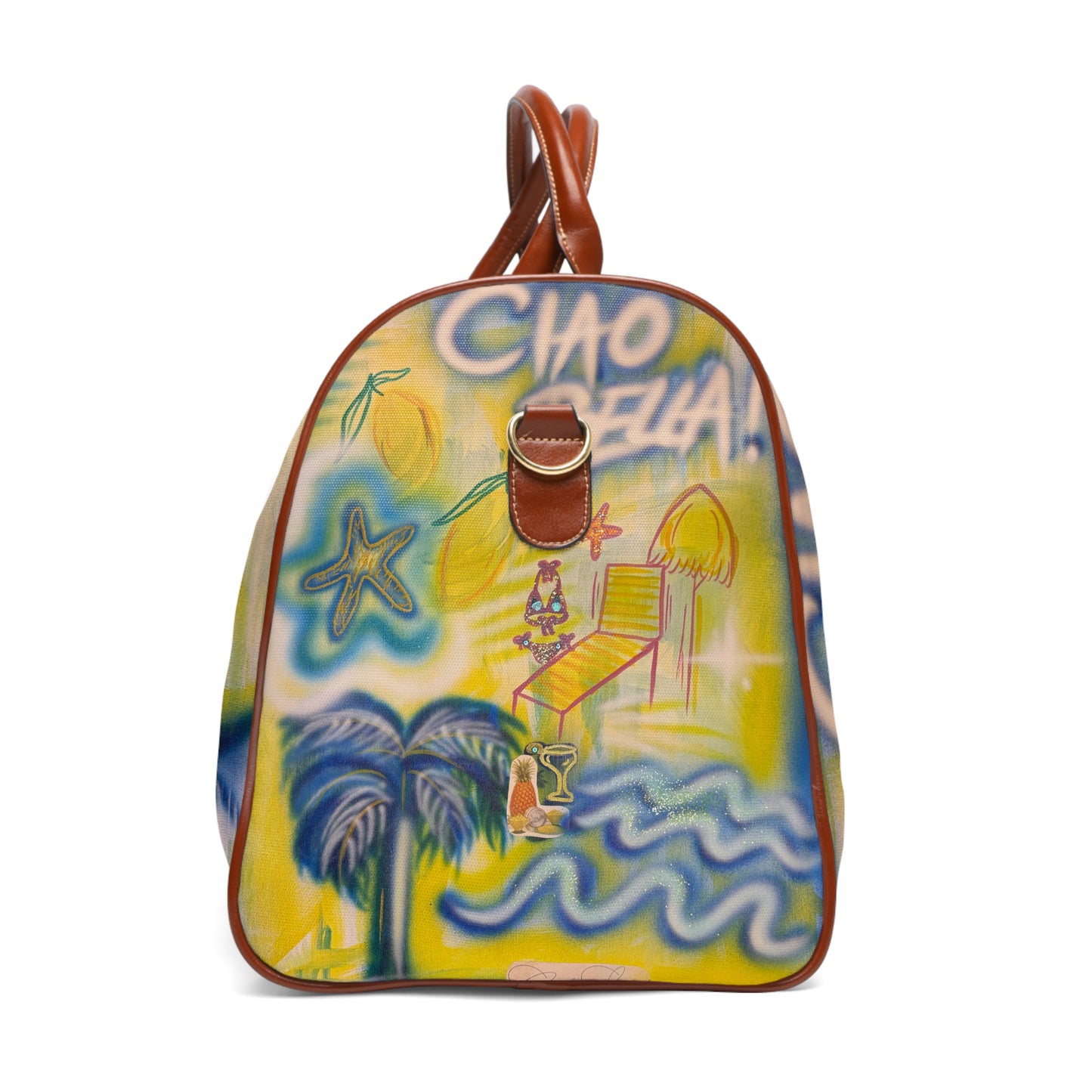 "ciao bella" airbrush waterproof travel bag