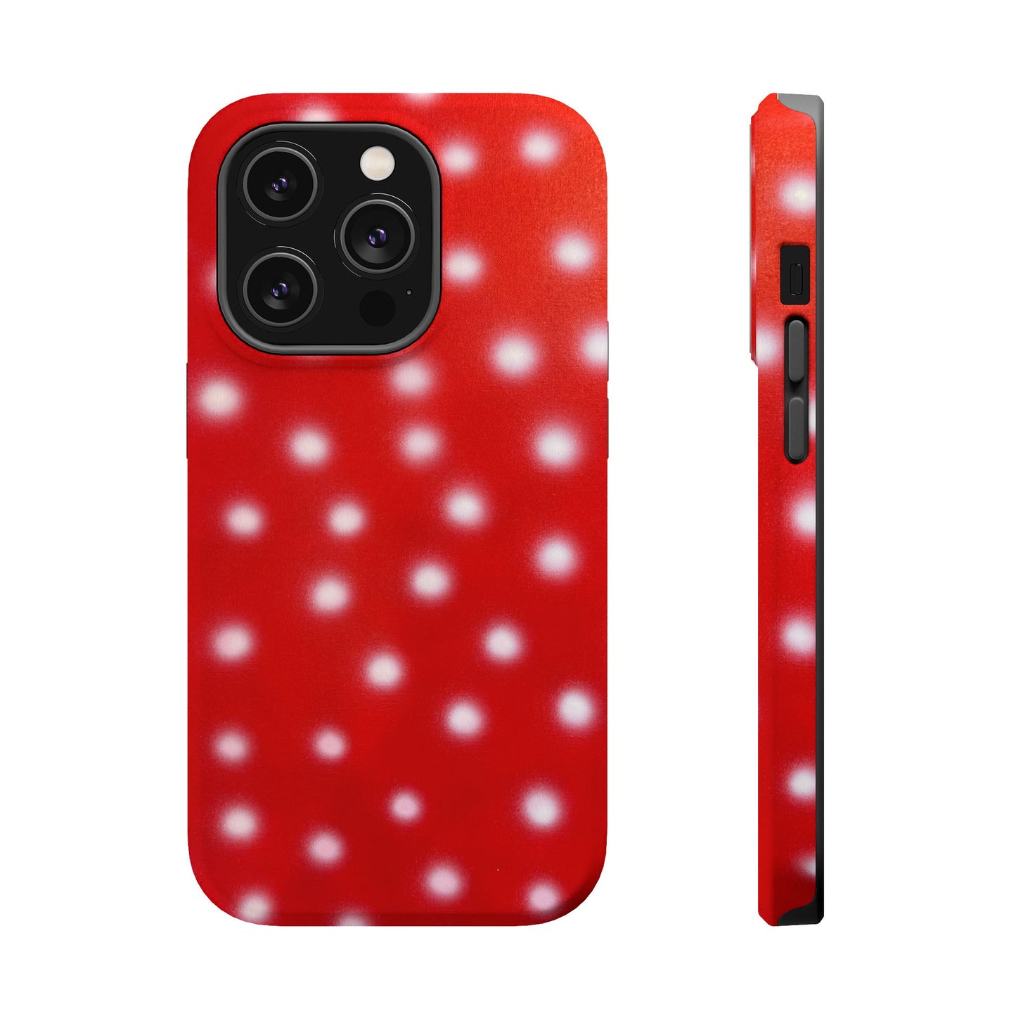 MagSafe "cherry crush polka dot" airbrush iPhone case