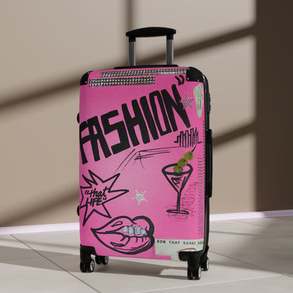 "high fashion" airbrush suitcase