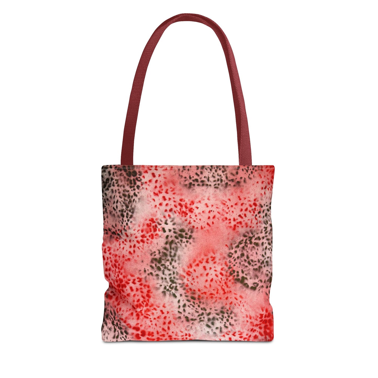 "red cheetah" airbrush tote bag