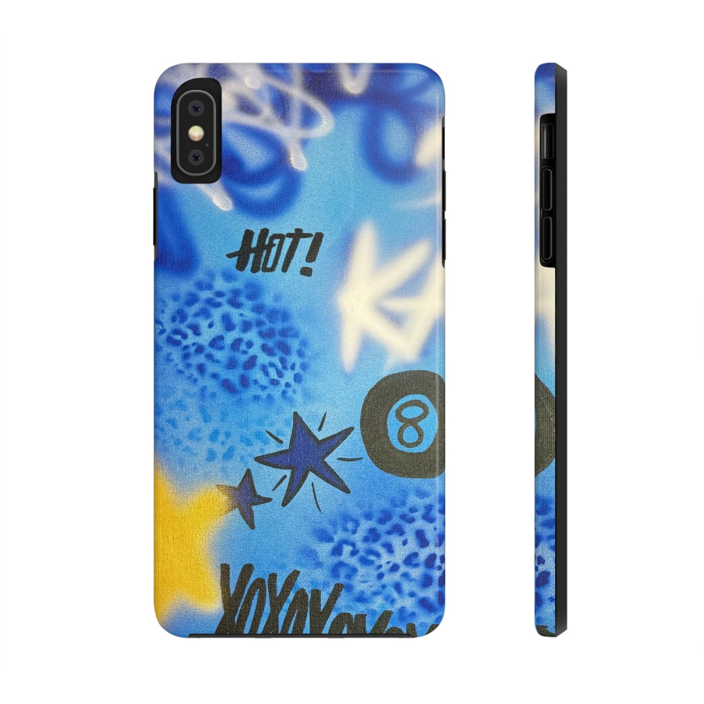 "brilliant blues" airbrush iPhone case