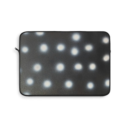 "coconut noir polka dot" airbrush laptop sleeve