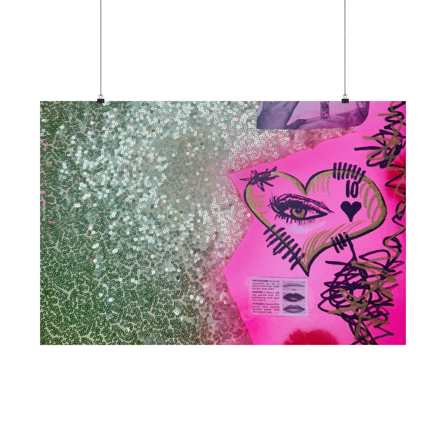 "glitter gloss" airbrush horizontal print