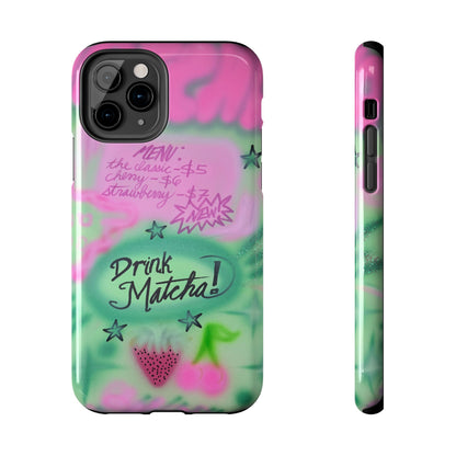 "matcha!" airbrush iPhone case