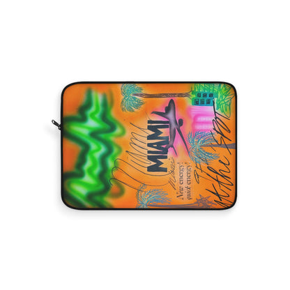 "miami, fl" airbrush laptop sleeve