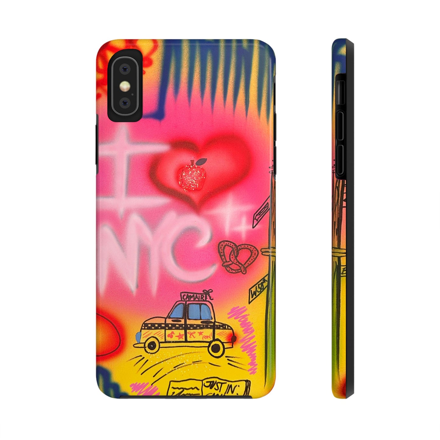 "in the city" airbrush iPhone case