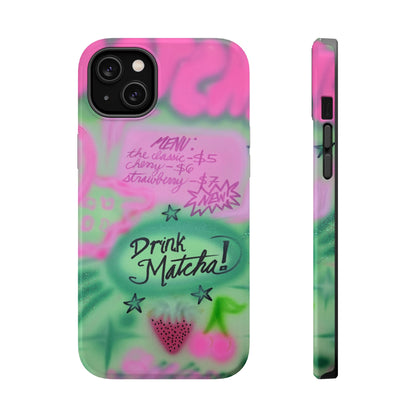 MagSafe "matcha!" airbrush iPhone case