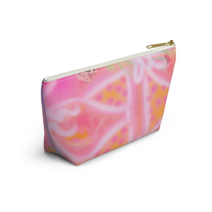 "yellow polka dot bikini" airbrush makeup pouch