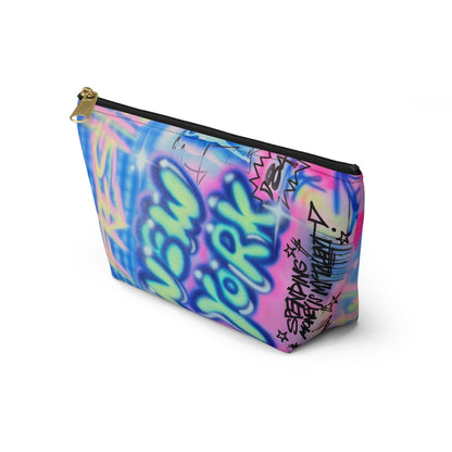 "spending $$ is my talent" airbrush makeup pouch