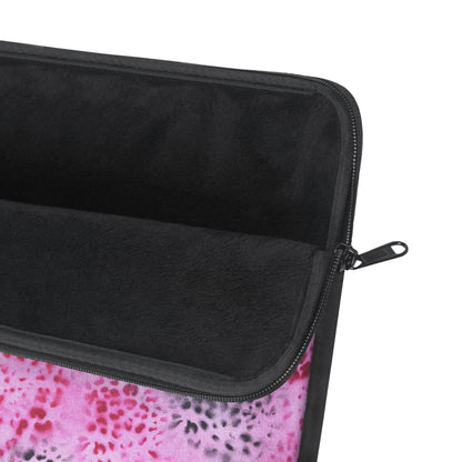 "pink cheetah pt. 2" airbrush laptop sleeve