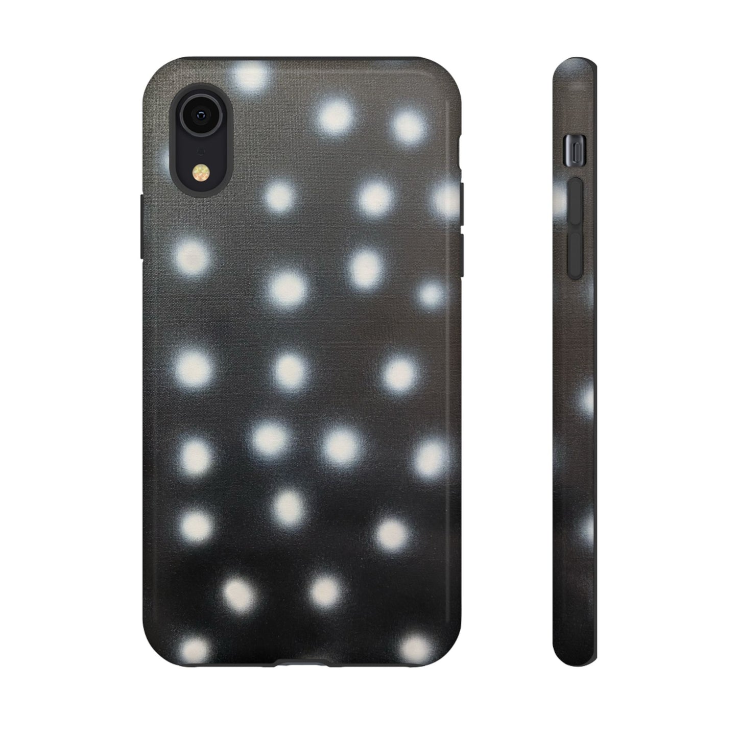 "coconut noir polka dot" airbrush iPhone case