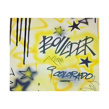 "boulder" airbrush horizontal print