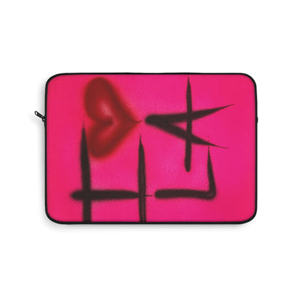 "i <3 la" airbrush laptop sleeve