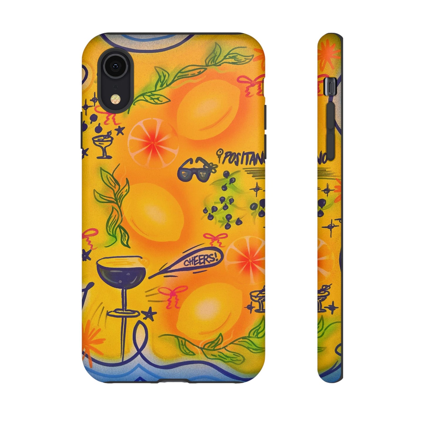 "citrus coastline" airbrush iPhone case