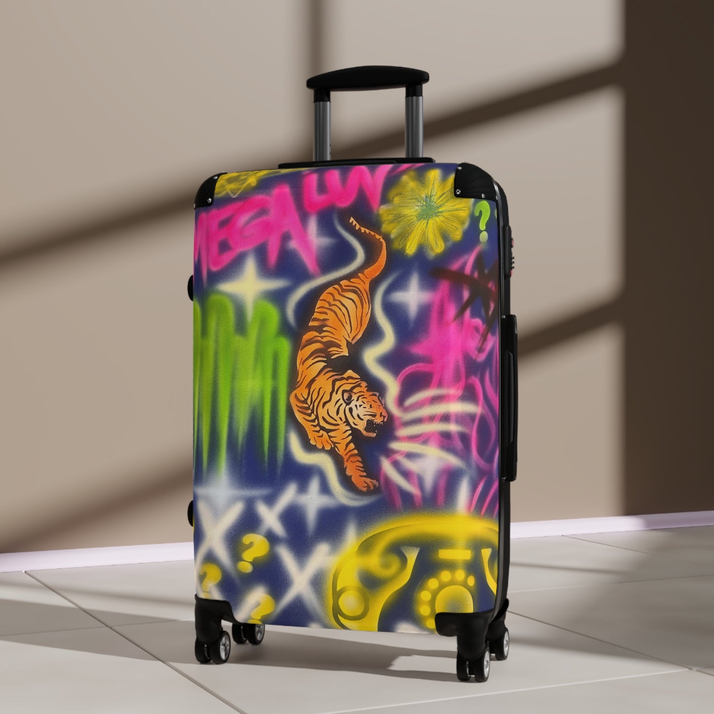 "mega luv" airbrush suitcase