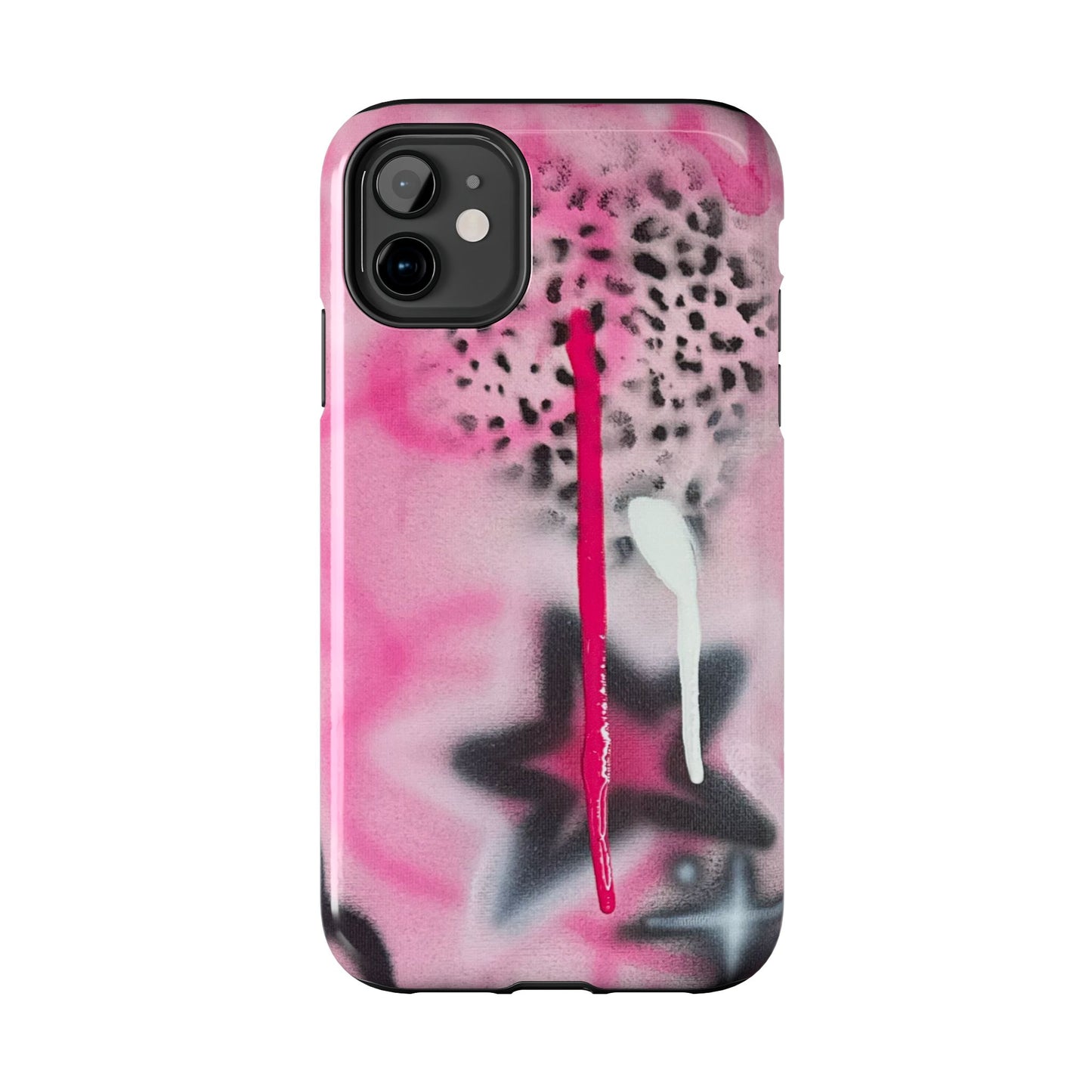 "pink cheetah" airbrush iPhone case