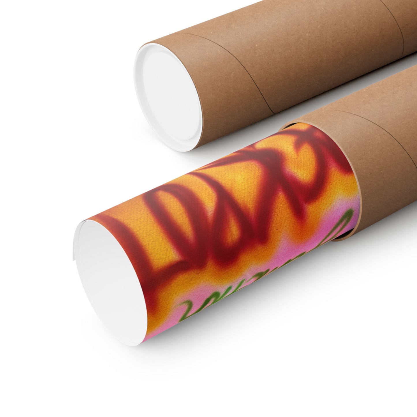 "colorful chaos" airbrush horizontal print