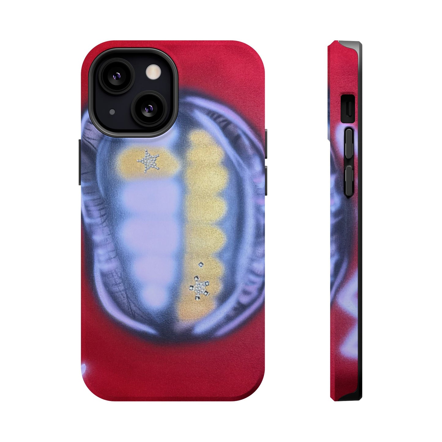MagSafe "bite me bling" airbrush iPhone case