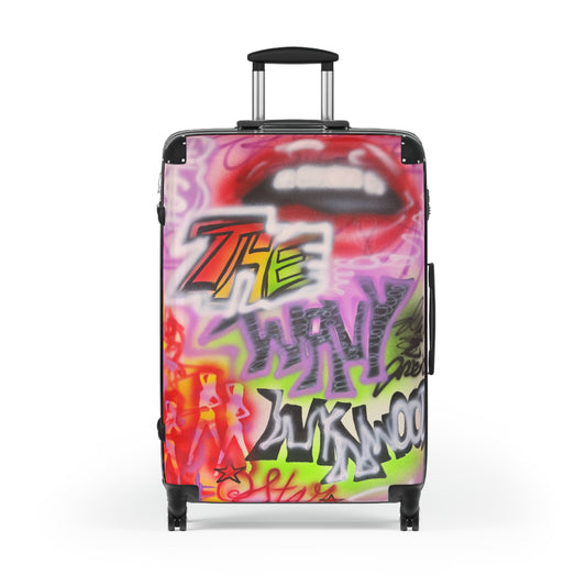 "wynwood gold" airbrush suitcase