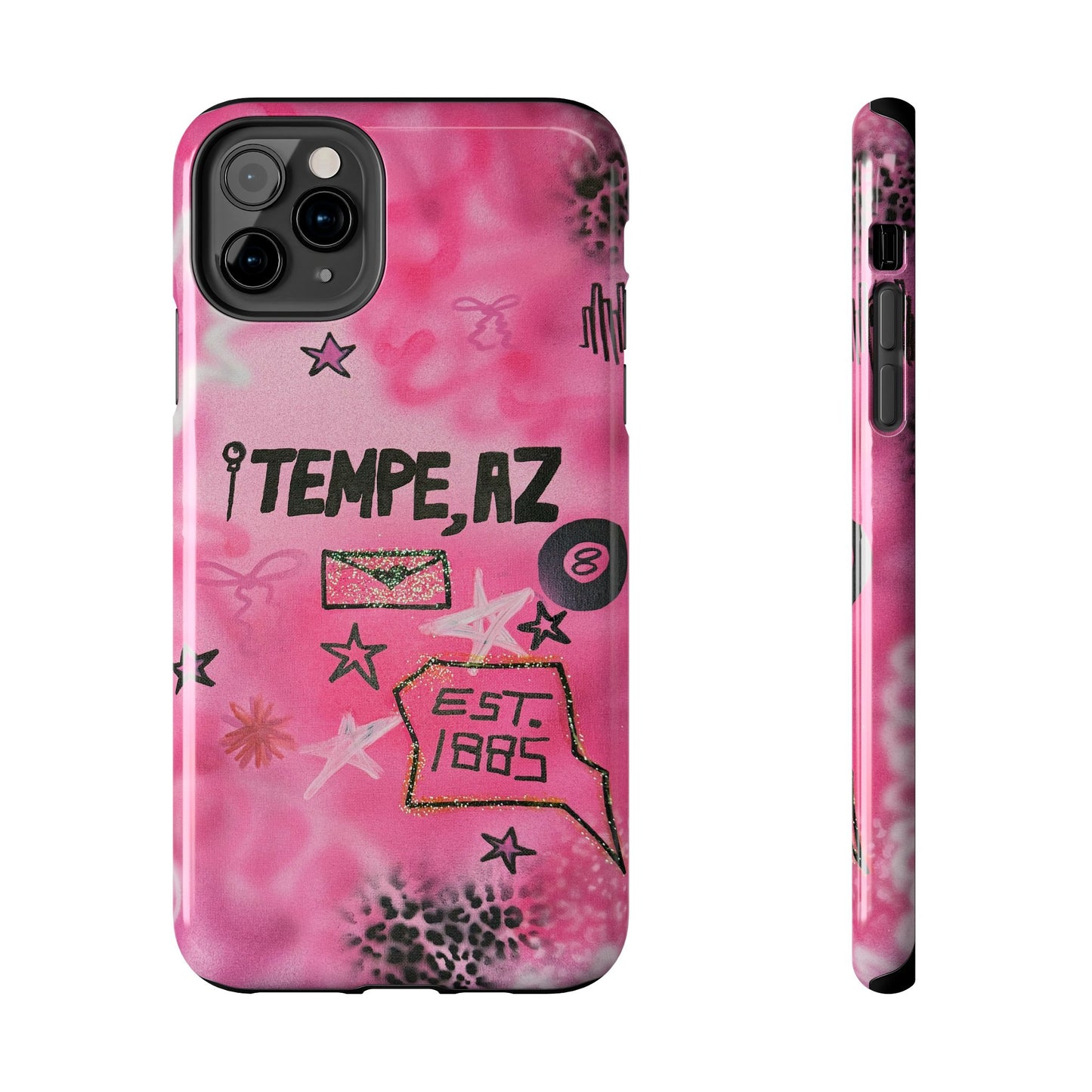 "tempe, az pt. 2" airbrush iPhone case