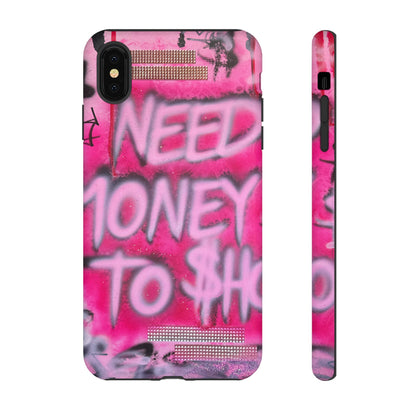 "need $$ to shop" airbrush iPhone case