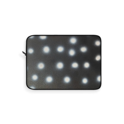 "coconut noir polka dot" airbrush laptop sleeve
