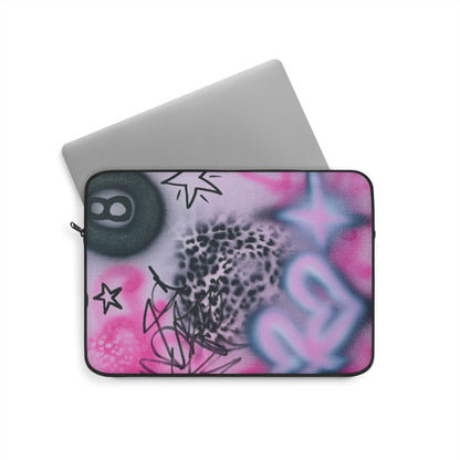"onyx cheetah" airbrush laptop sleeve