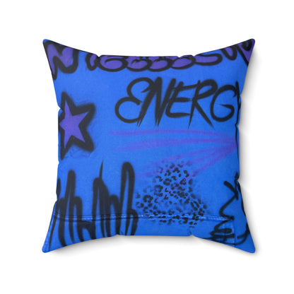 "infamous indigo" airbrush pillow
