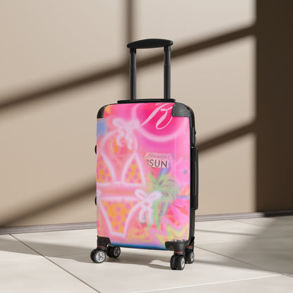 "santa monica strawberry" airbrush suitcase