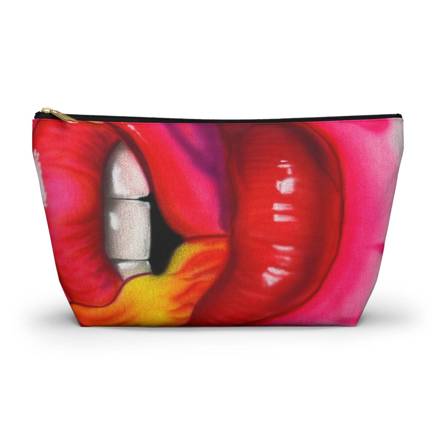 "flaming lips pt. 2" airbrush makeup pouch
