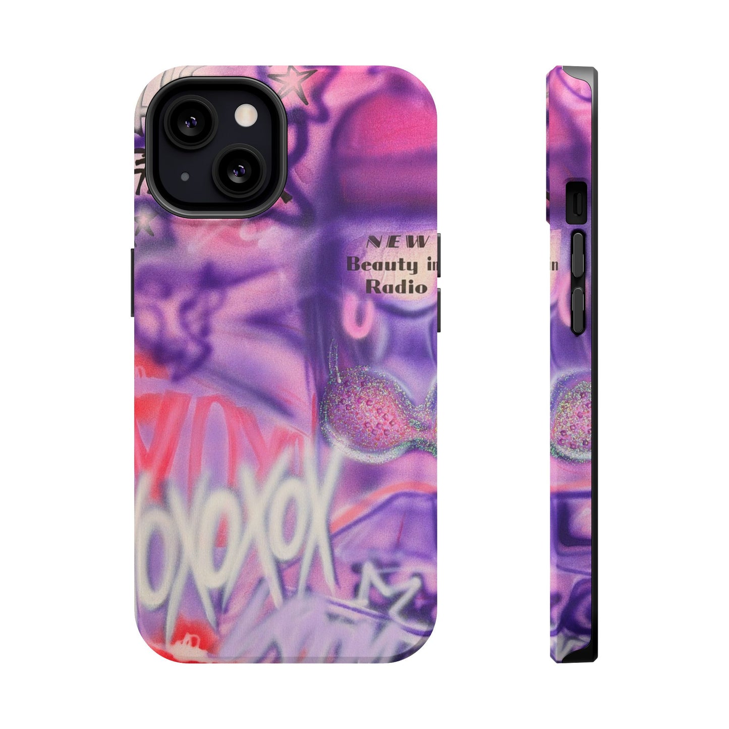 MagSafe "mic check" airbrush iPhone case