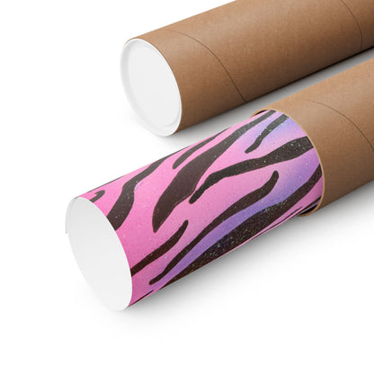 "glitter zebra" airbrush horizontal print