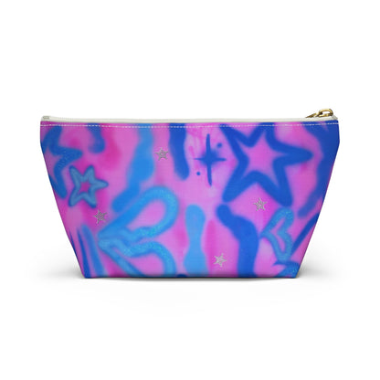 "blue camo" airbrush makeup pouch