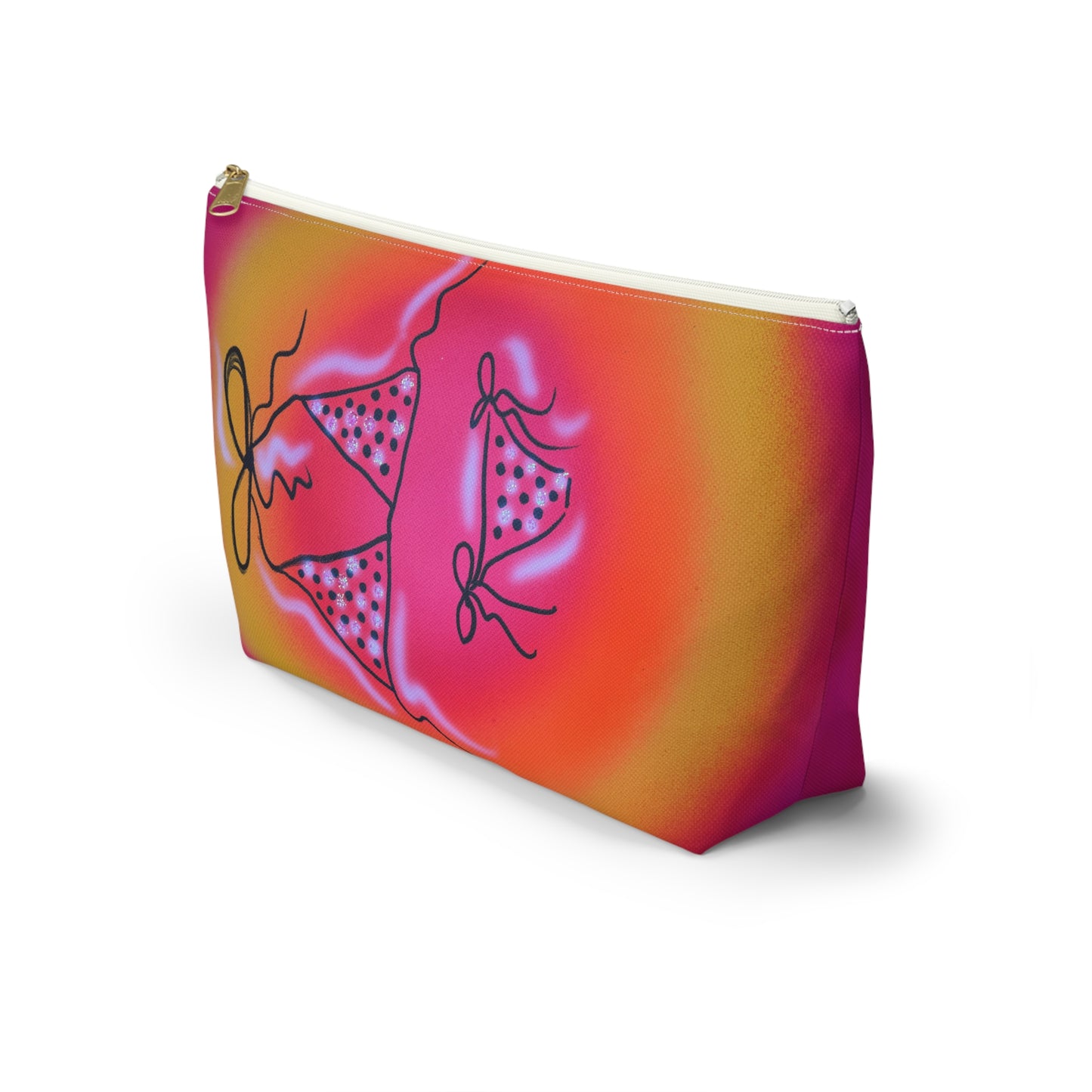"glitter bikini" airbrush makeup pouch
